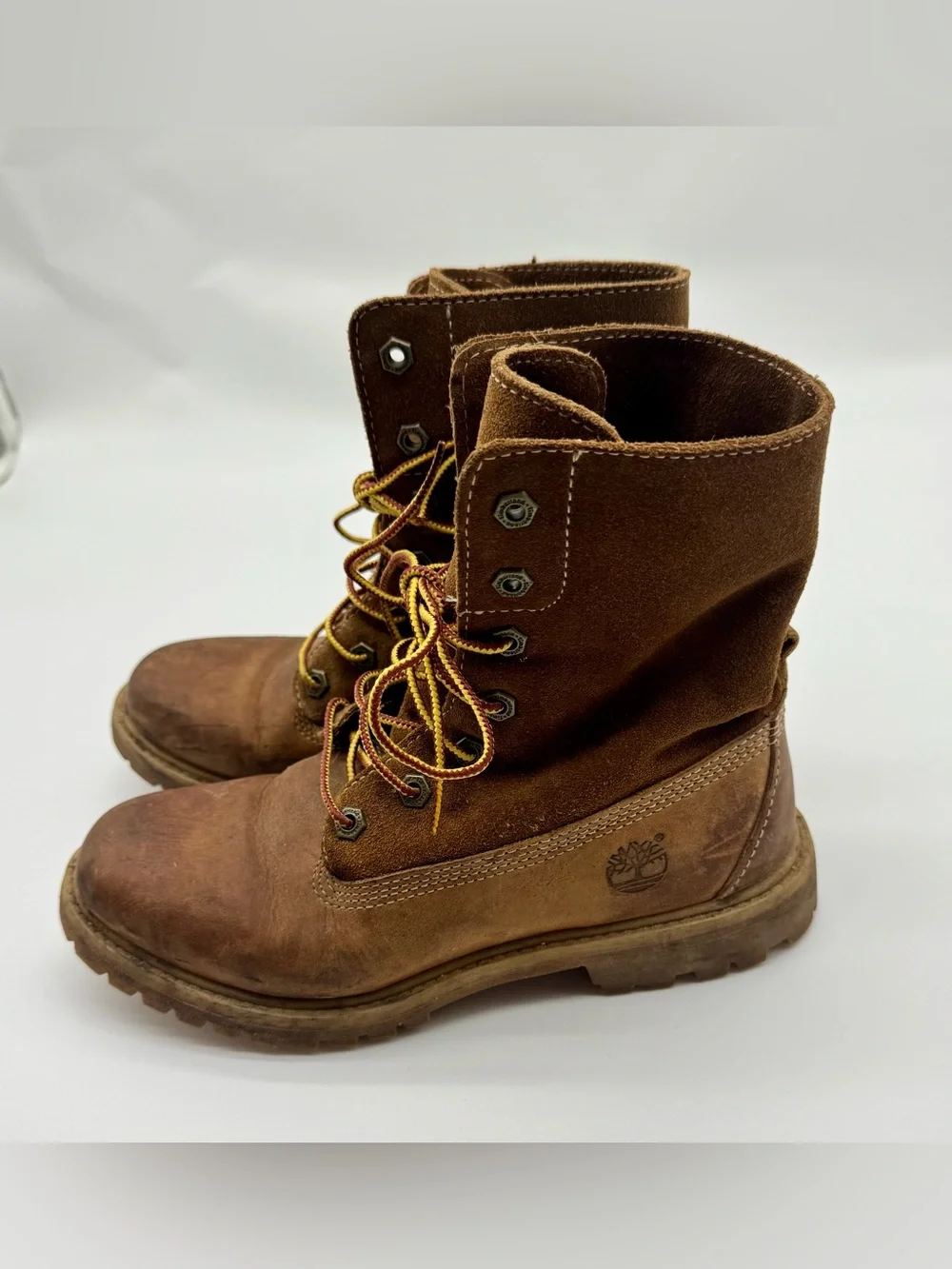 Timberland Brown Suede Lace-Up Work Boot